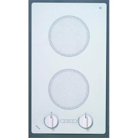 KENYON Kenyon B49516 Alpine Series 2-burner Trimline Cooktop- white with analog control- two 6 .50 inch 240V UL B49516